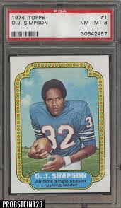 Hobby stores were a huge part of the distribution network for card companies in the early 1990's. 1974 Topps Football 1 O J Simpson Buffalo Bills Hof Psa 8 Nm Mt Topps Football Cards Football Cards Sports Cards