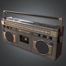 80s Boombox Retro 3d Model In 2020 Boombox 3d Model Retro