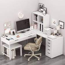 Ikea Corner Workplace With Alex Table And Alejall Chair 3d Home Room Design Room Design Bedroom Home Office Design
