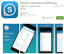 Reverso Synonyms Dictionary For Android Language Learning Apps Learning Apps Synonym