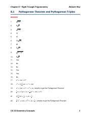 430 chapter 8 right triangles and trigonometry 8 right triangles and trigonometry 1 stack the sheets. Answer Key Ck 12 Chapter 08 Geometry Concepts Pdf Chapter 8 Right Triangle Trigonometry 8 1 Answer Key Pythagorean Theorem And Pythagorean Triples Course Hero