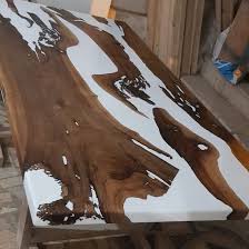 White Walnut Epoxy Resin Table Epoxy Resin Table Resin Furniture Wood Resin Table