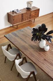 Axel Dining Table With Off White Nestor Chairs And Jorgen Sideboard In American Walnut In 2020 Wood Dining Room Table Reclaimed Wood Dining Table Timber Dining Table