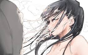 black eyes black hair close cum komi-san wa komyushou desu komi shouko long  hair mamimi (mamamimi) polychromatic | konachan.com - Konachan.com Anime  Wallpapers