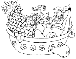 Printable coloring and activity pages are one way to keep the kids happy (or at least occupie. Fruit Basket Coloring Pages To Print Coloring Home