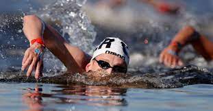 Defending champion ferry weertman of the netherlands seventh florian wellbrock of germany won gold in the men's 10km marathon swimming race at the olympic games tokyo 2020. L7ysiqugeetodm