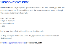 Urban Dictionary Definition Uvuvwevwevwe Know Your Meme