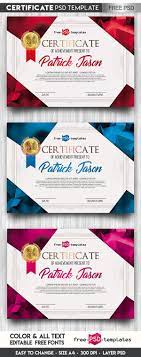 Biru dongker,biru tua,dodger blue,deep sky blue. Free Certificate Template In Psd On Behance