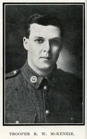 Trooper Rupert Whitworth Mckenzie Imperial Camel Corps (New Zealand). Died  Saturday 30 March 1918