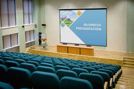 Free Presentation Hall Projector Screen Mockup Psd In 2020 Mockup Psd Projector Screen Screen Design