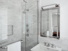 White Modern Bathroom With Marble Tile Bathroom Interior Dark Wood Bathroom White Marble Bathrooms