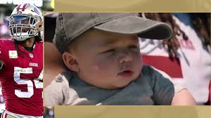 49ers LB Fred Warner with his son is adorable