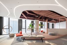 Financial Company Office On Behance In 2020 Office Interior Design Industrial Office Design Workplace Design