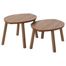 The entire set seems to be made of actual wood, or at. Stockholm Nest Of Tables Set Of 2 Walnut Veneer Ikea