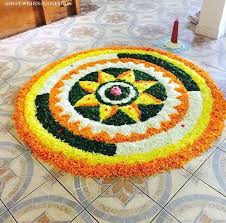 Flower Rangoli For Diwali Rangoli Designs Flower Flower Rangoli Flower Decorations Diy