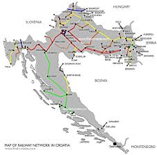 La croazia è un pezzo di terra baciato da madre natura. Ferrovie Della Croazia Mappa Sito Foto