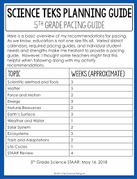 5th Grade Science Teks Planning Guides 5th Grade Science Science Teks Science Staar