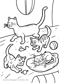 Malvorlage Katze Kostenlose Ausmalbilder