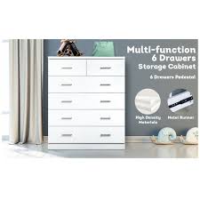 Get user reviews on all storage & organization products. Tallboy Lowboy Dresser 6 Chest Of Drawers Bedside Table Cabinet Bedroom Storage Sports Leisure