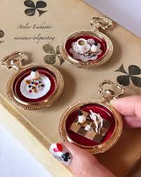 miniature dollhouse alice aliceinwonderland handmade tolepaint ミニチュア ドールハウス 不思議の国のアリス ハンドメイド トールペイント 御伽の国のアリス 21 5 13 5cm トールペイント アリス ミニチュア