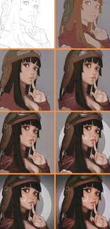 21 Digital Painting Process Pictures Step By Step Paintable Digital Painting Tutorials Digital Painting Photoshop Digital Painting