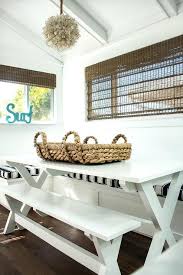This table comes with two leaves (not pictured) to create a long table to fit the dining space. Coastal Dining Rooms Design Ideas