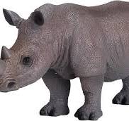 Amazon.com: MOJO Figura de juguete modelo animal rinoceronte ...
