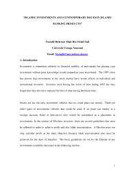 This is because you are simply owning a percentage in a business. Pdf Islamic Investments And Contemporary Issues In Islamic Banking Products Nuradli Ridzwan Shah Mohd Dali Academia Edu