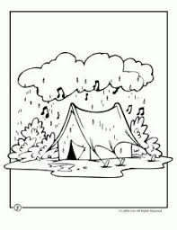Rainy Camp Coloring Page Camping Coloring Pages Camping Coloring Pages Coloring Pages Rainy Day Activities