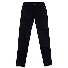 womens jeans jeggings five pocket stretch denim pants black medium