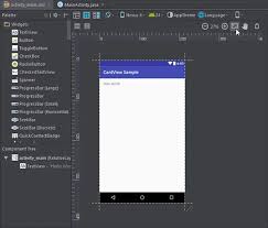 Cardview with material design using constraintlayout. Cardview Example In Android Studio