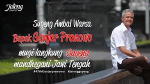 Sugeng dalam bahasa jawa juga bisa diartikan urip (hidup). Humas Jateng On Twitter Sugeng Ambal Warsa Bapak Ganjarpranowo Mugi Langkung Gayeng Mandhegani Jawi Tengah Jatenggayeng 47thganjarpranowo Https T Co V3vpdf1eum