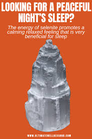 Looking For A Peaceful Night S Sleep The Ultimate Health And Wellness Hub Selenite Is A Very Calming Crys Selenite Cleansing Crystals How To Fall Asleep