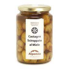 La polpa succosa e profumata è da assaporare in tutta la sua bontà con creme o gelati. Castagne Sciroppate Alpenzu