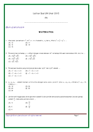 Pdf Latihan Mtk Um Unair Ipa Dianori Rositasari Academia Edu