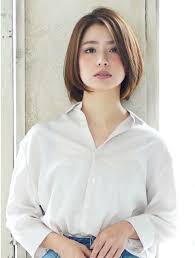 前髪なしの ひし形ショートボブ vol 3 l029548025 クレエ creer のヘアカタログ ホットペッパービューティー ショートボブ 前髪なし ボブ レイヤ入りミディアムヘア