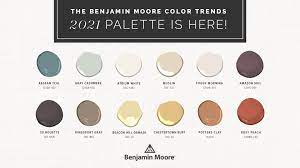 Benjamin moore selected aegean teal as their 2021 color of the year because the blue tone creates a soothing effect, while the green brings the outdoors in finally, semihandmade pointed out that painting your cabinets green is an easy way to revive your kitchen without redoing the whole thing. The Benjamin Moore Color Trends 2021 Palette Is Here Janovic
