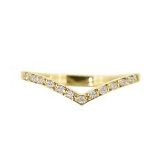 C $40.91 to c $47.31. 18ct Yellow Gold Diamond V Shaped Ring Tory Ko Jewellers