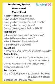 Respiratory System Assessment Cheat Sheet You Need In Nursing School Click Through To Get T Pediatric Nursing Nursing School Survival Fundamentals Of Nursing