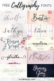 Calligraphy is a visual art related to writing. 10 New Free Beautiful Calligraphy Fonts Ave Mateiu