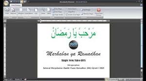 Aku berlindung kepada allah dari godaan syaitan yang terkutuk. Menulis Marhaban Ya Ramadhan Dalam Bahasa Arab Di Microsoft Word Simple News Video Youtube
