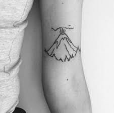 Minimalist Volcano Tattoo Minimalist Tattoo Tattoos Small Tattoos