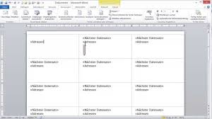 Das muss auch gar nicht sein. Videoanleitung Erstellen Und Drucken Von Etiketten Mit Word 2010 Youtube