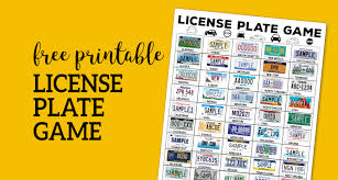 We have hundreds of free worksheets parents, teachers, homeschoolers or other caregivers to use with kids. Road Trip License Plate Game Printable Paper Trail Design