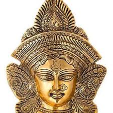 Durga Face Hanging Goddess Brass Durga Face Wall Hanging Wall Plate Durga  Ma Face Home Decor Wall Mount Evil Eye Vastu Hindu Goddess Statue