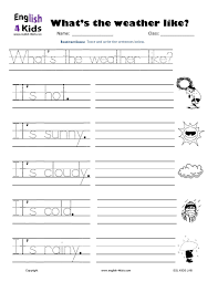 Weather Writing Page 001 Weather Worksheets Kindergarten Worksheets Teaching Weather