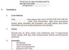 Namun ternyata banyak kendala yang terjadi demikianlah yang saya postingkn naskah drama komedi reuni sekolah semoga bermanfaat. Contoh Susunan Acara Reuni Sd Mi Smp Mts Sma Smk Smk Library Pendidikan