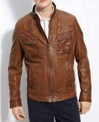 Older Joe Bruce Willis Looper Brown Leather Jacket Jackets Leather Jacket Leather