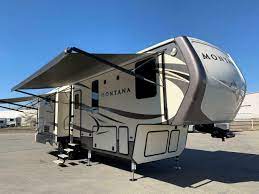 Rear living area, kitchen island. 2017 Keystone Montana 3160rl Luxury Rv Fifth Wheel Trailer 3 Slides True Rv True Rv