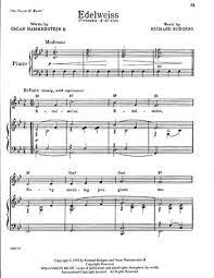 Sheet music arranged for easy piano in c major. Edelweiss Free Sheet Music By Richard Rodgers Pianoshelf